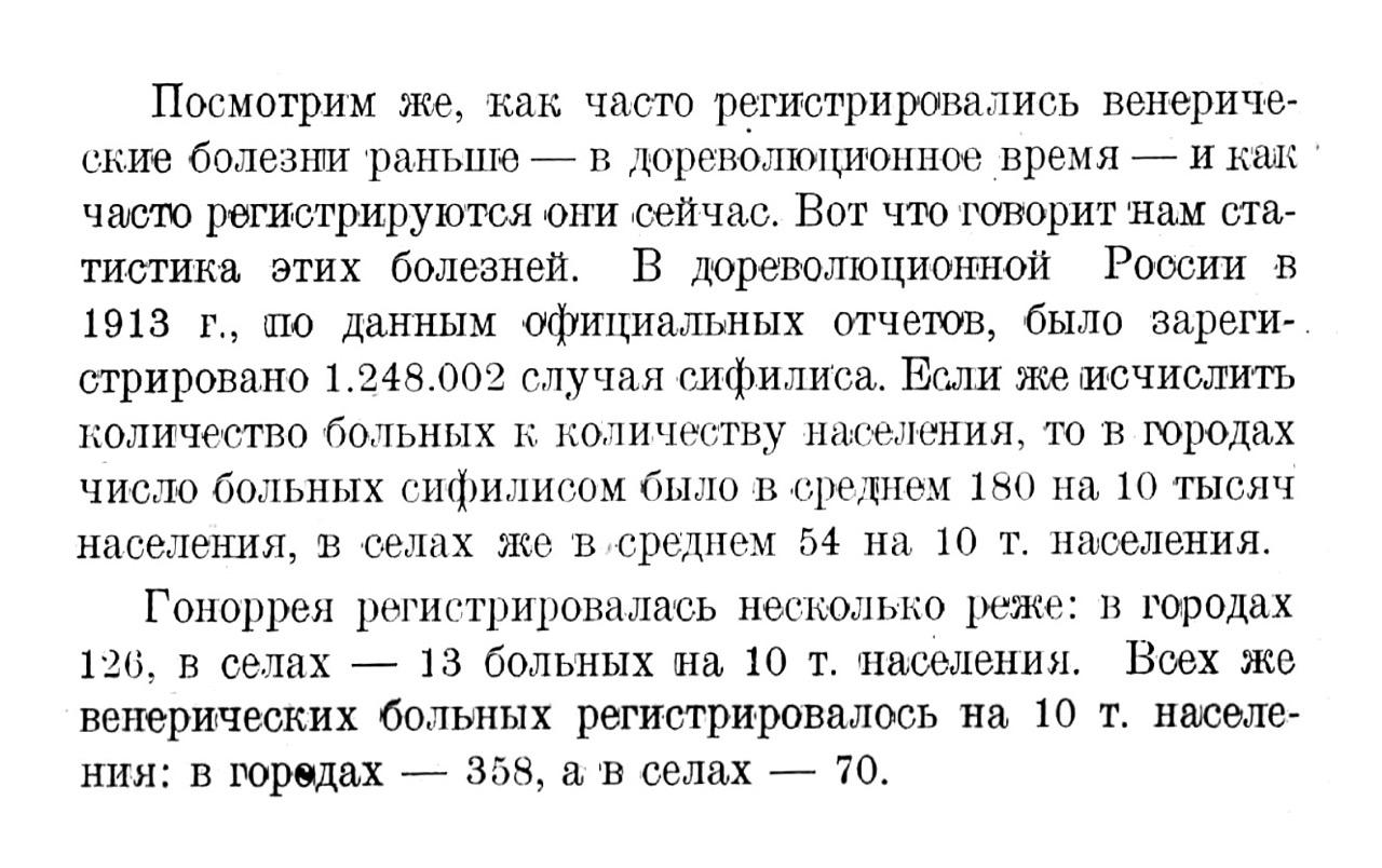 Венерические болезни в дореволюционное время
