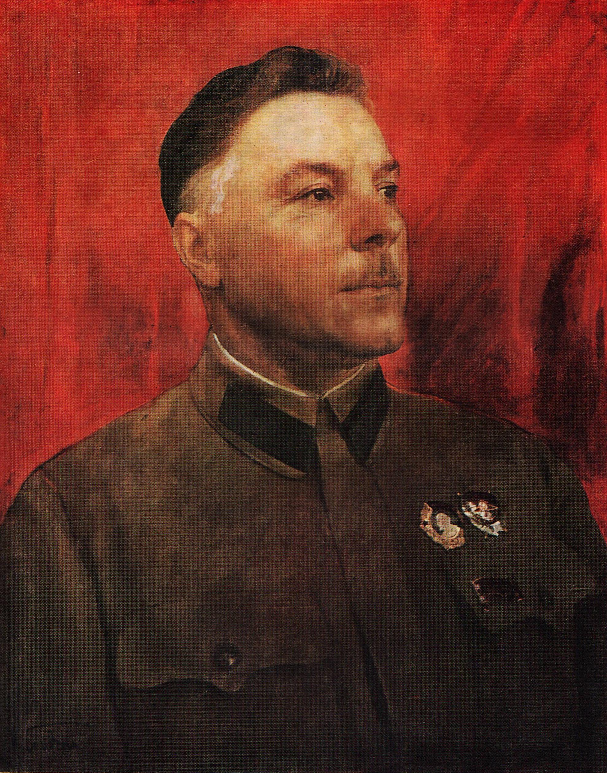 И. И. Бродский (1883—1939). Портрет К. Е. Ворошилова. 1935. X., м.
