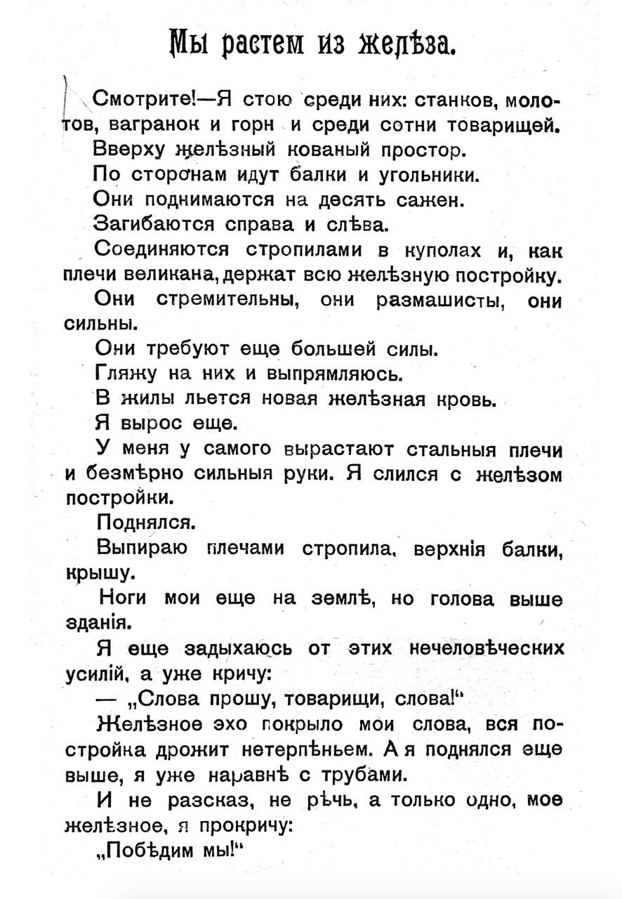 «Мы растем из железа»