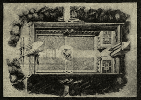 Крематорий С. Н. Грузенберга сверху. — The hiher part of the Crematorium of S. N. Grusenberg — Das Crematorium von Grusenberg von oben. — Le crématoire de S N. Grusenberg vu d’en haut.